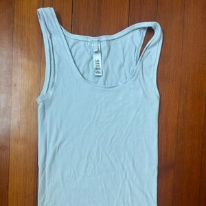 Skims Light Blue Tank Top XS Ribbed